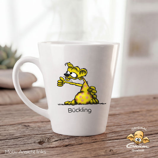 Gnümie Bückling Tasse 300ml personalisierbar