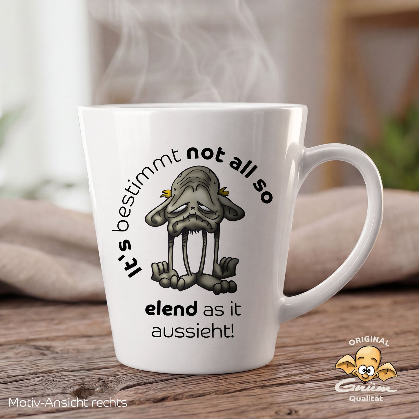 Gnümie Elend Tasse 300ml personalisierbar