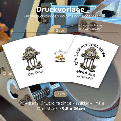 Gnümie Elend Tasse 300ml personalisierbar