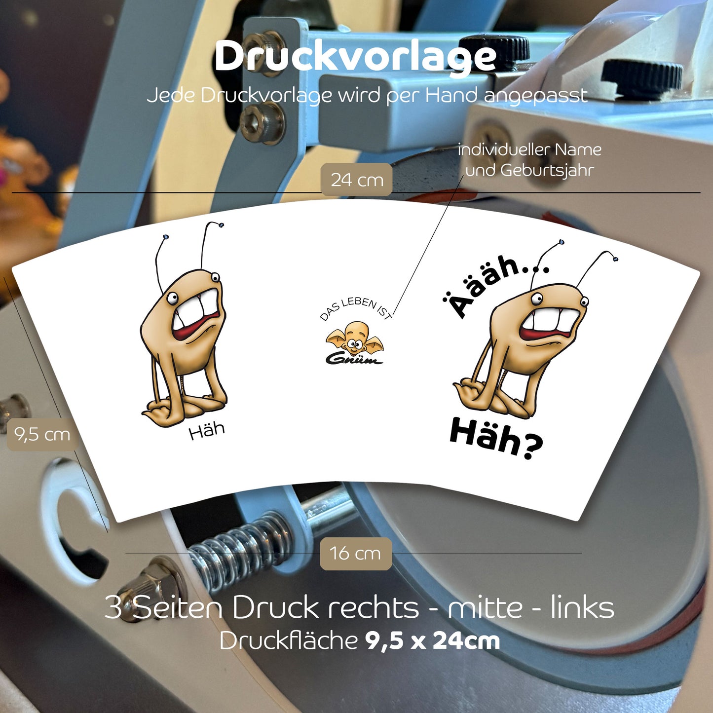 Gnümie Häh4 Tasse 300ml personalisierbar
