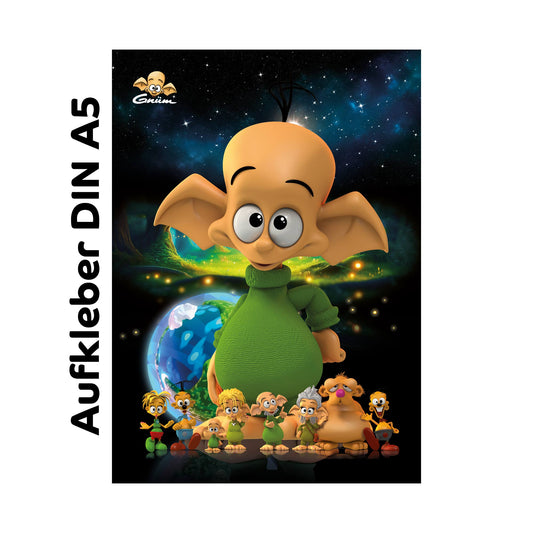 Gnümie Aufkleber Gnüm DIN A5
