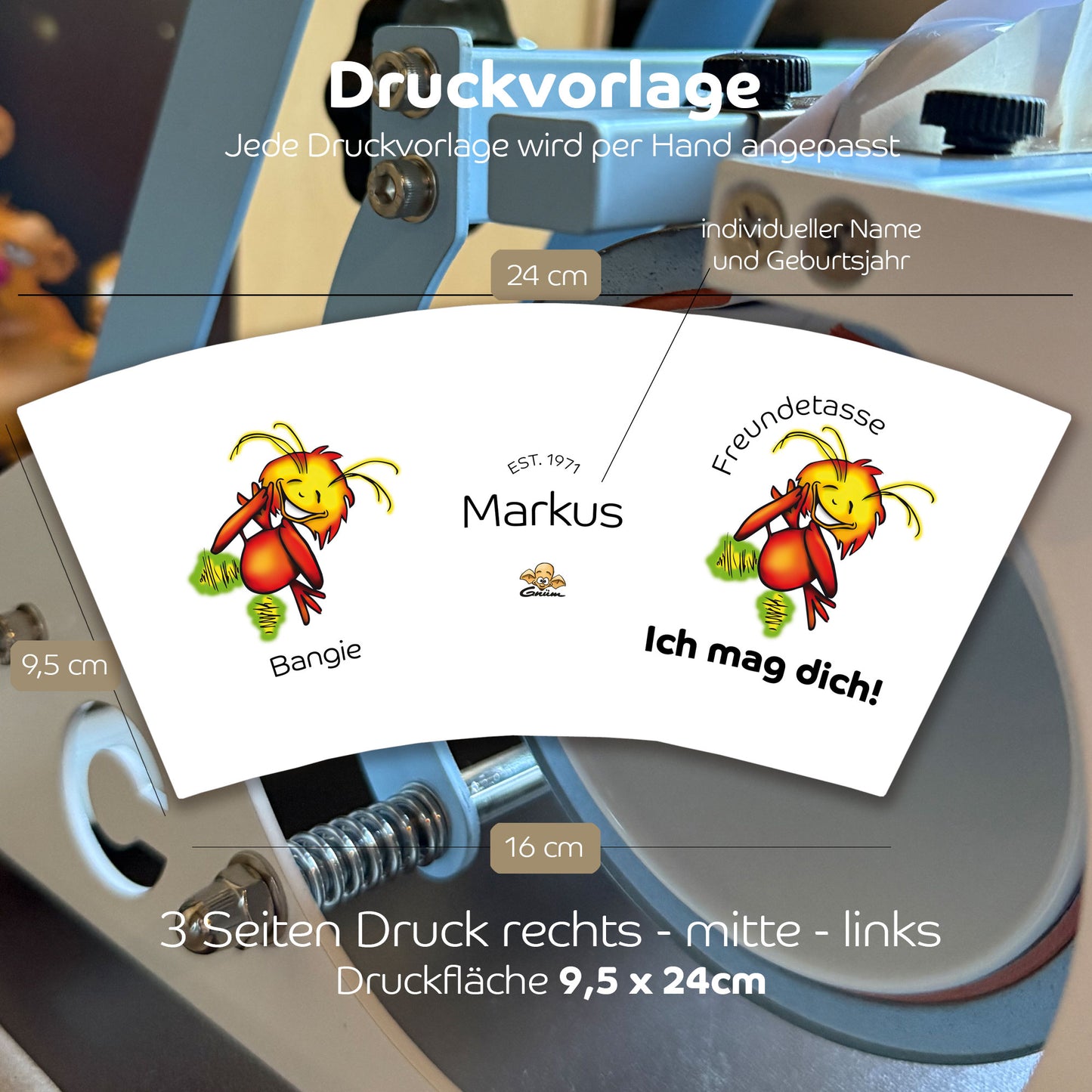 Gnümie Bangie Tasse 300ml personalisierbar