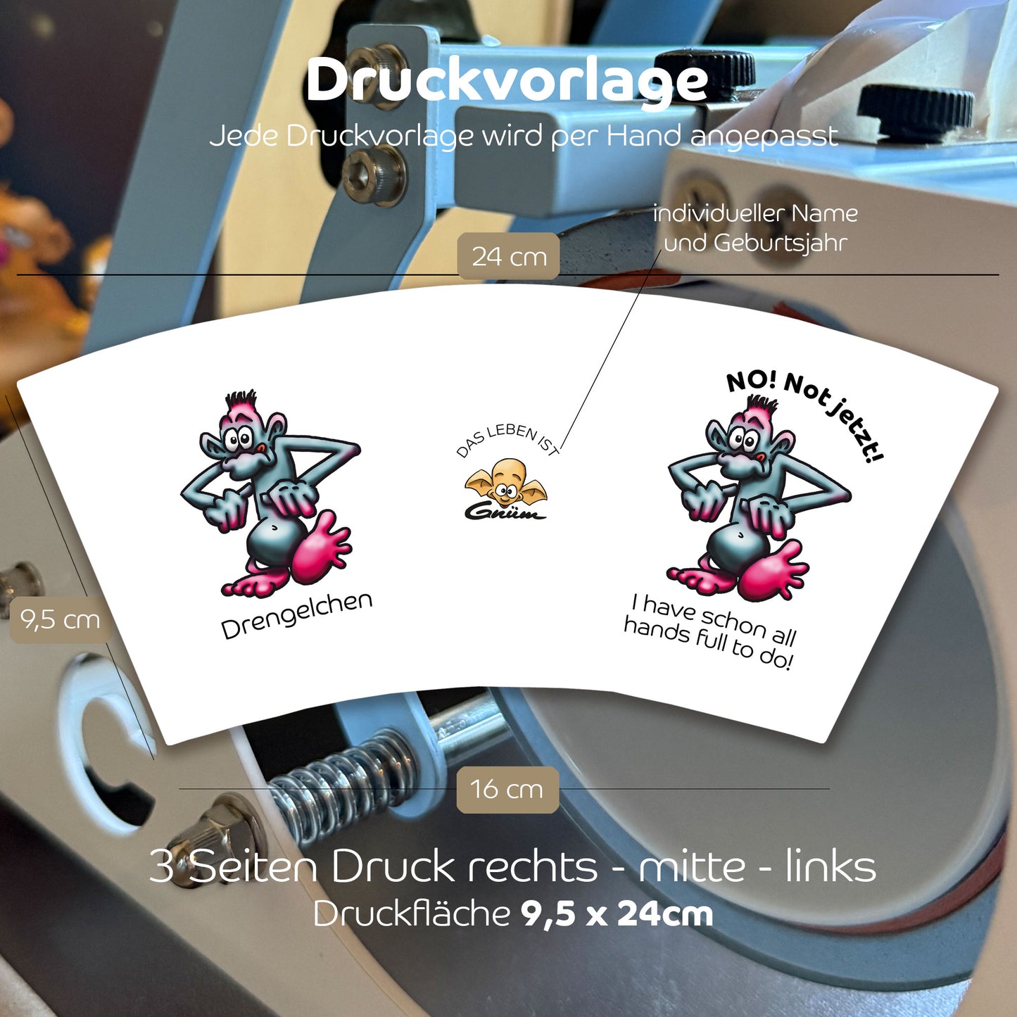 Gnümie Drengelchen Tasse 300ml personalisierbar