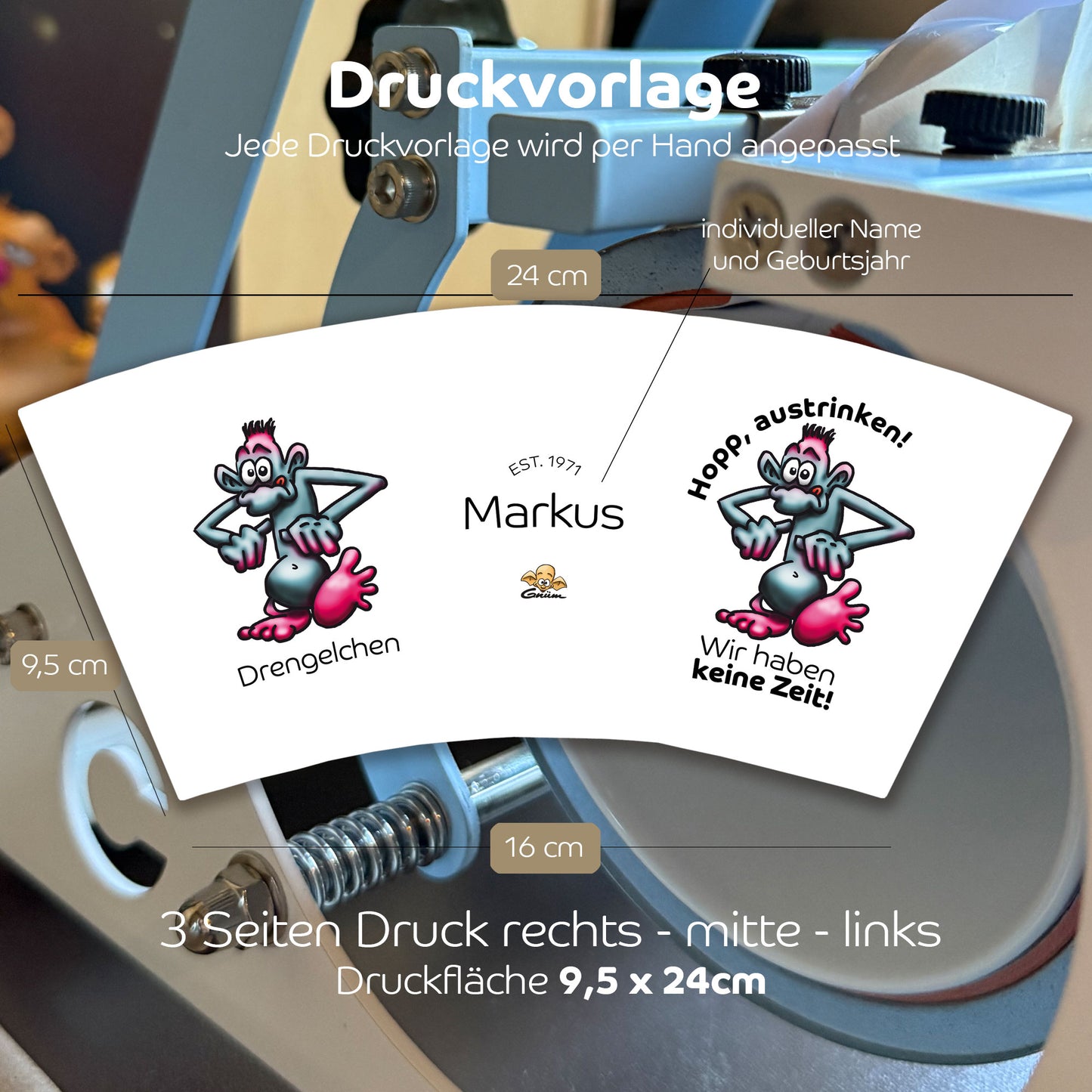 Gnümie Drengelchen3 Tasse 300ml personalisierbar