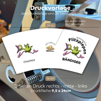Gnümie Flitzpiepen2 Tasse 300ml personalisierbar