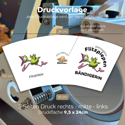 Gnümie Flitzpiepen3 Tasse 300ml personalisierbar