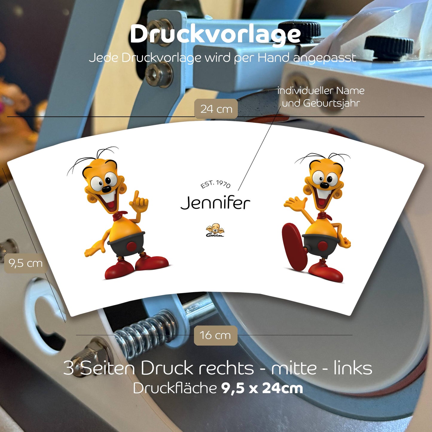Gnümie Friegie 3D Tasse 300ml personalisierbar