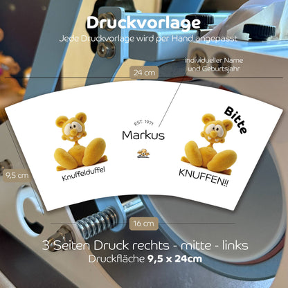 Gnümie Knuffelduffel 3D Tasse 300ml personalisierbar