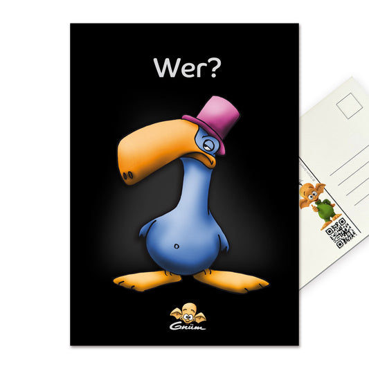 Gnümie Postkarte Wer?