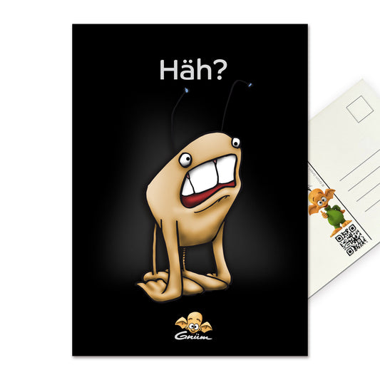 Gnümie Postkarte Häh?