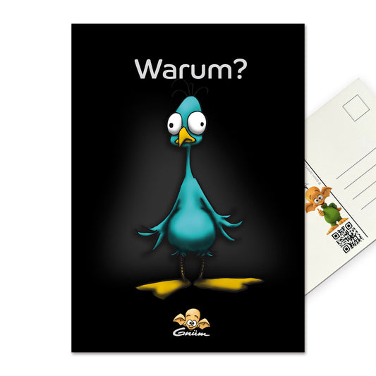 Gnümie Postkarte Warum?